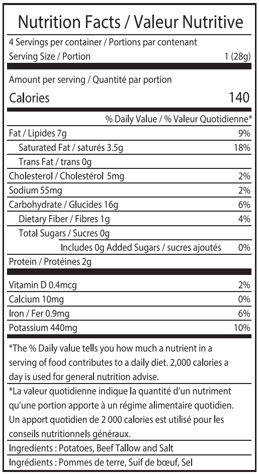 Nutrition facts