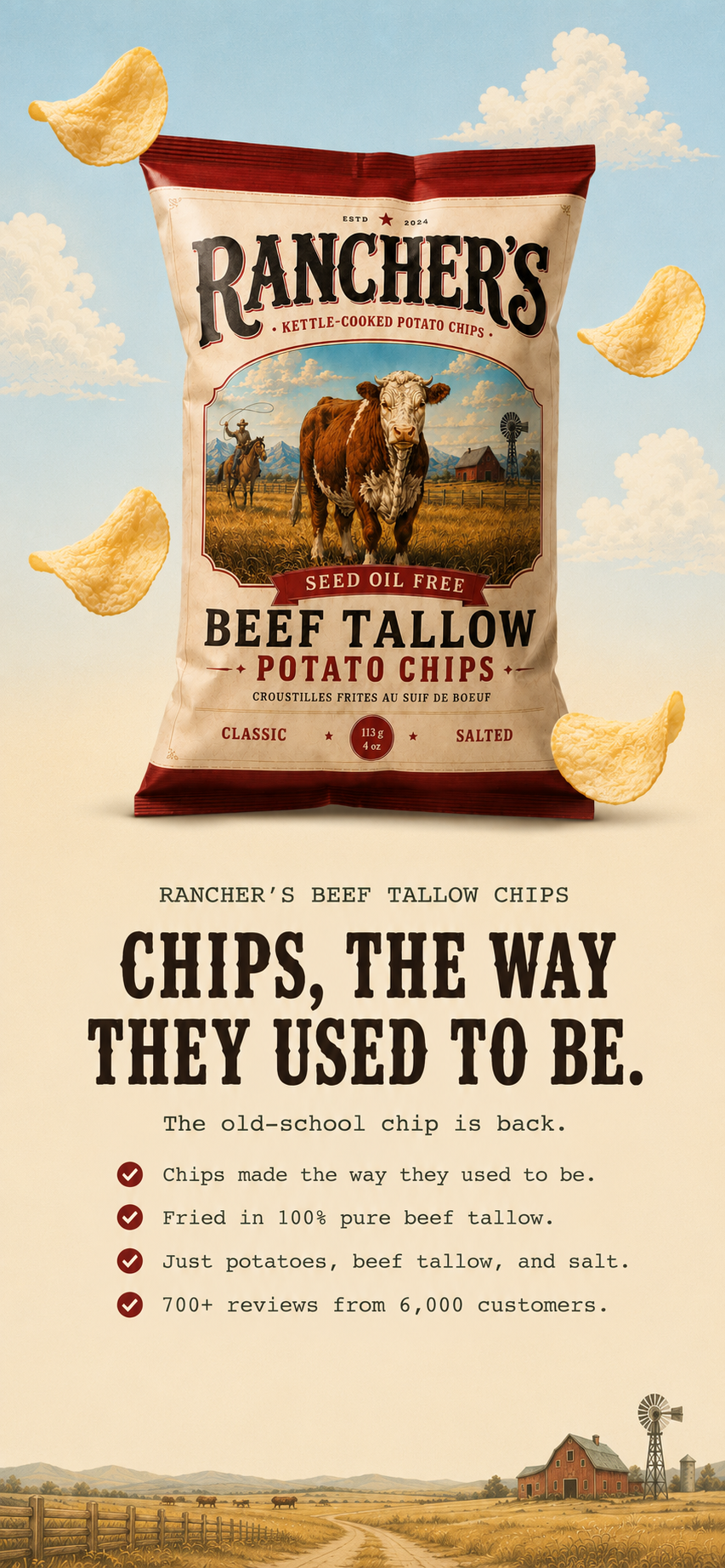 Rancher’s Beef Tallow Potato Chips